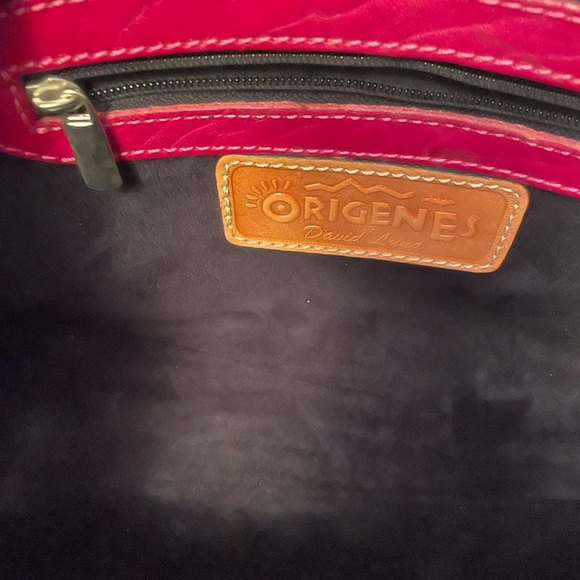 Origenes by David Luna Handbag-Tooled Red
Leather with Darker tooled accents. - Picture 10 of 10